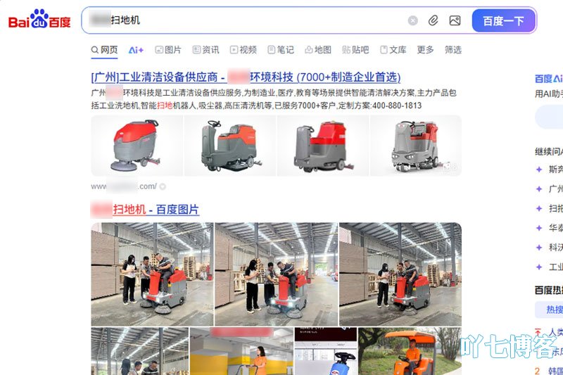 自然排名的搜索结果展示