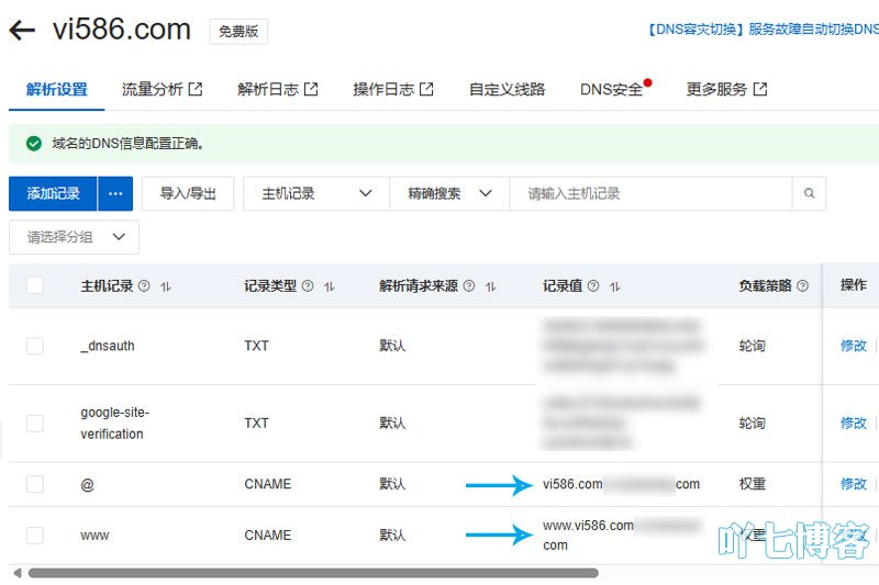 域名解析cname