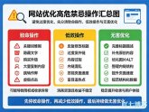 网站优化哪些行为不能碰？高危和无效操作盘点